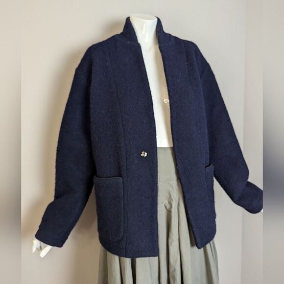 Tomorrowland Japan Wool Jacket Women’s S/M – Minimalist Quiet Luxury Rare Find - Picture 6 of 10